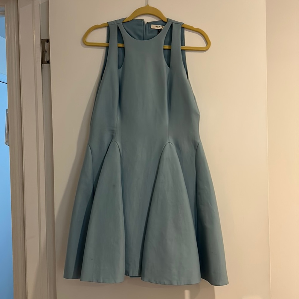 Halston heritage blue dress